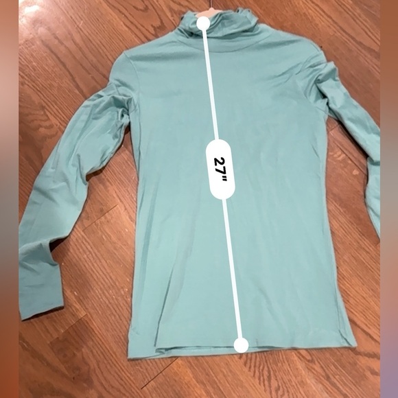 Peruvian Connection Extreme T-Neck | 96% Pima Cotton | light green - Picture 8 of 8